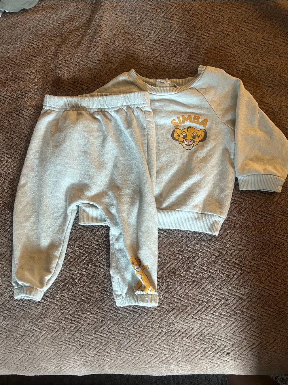 Disney Light blue Simba Sweatshirt and Joggers Set